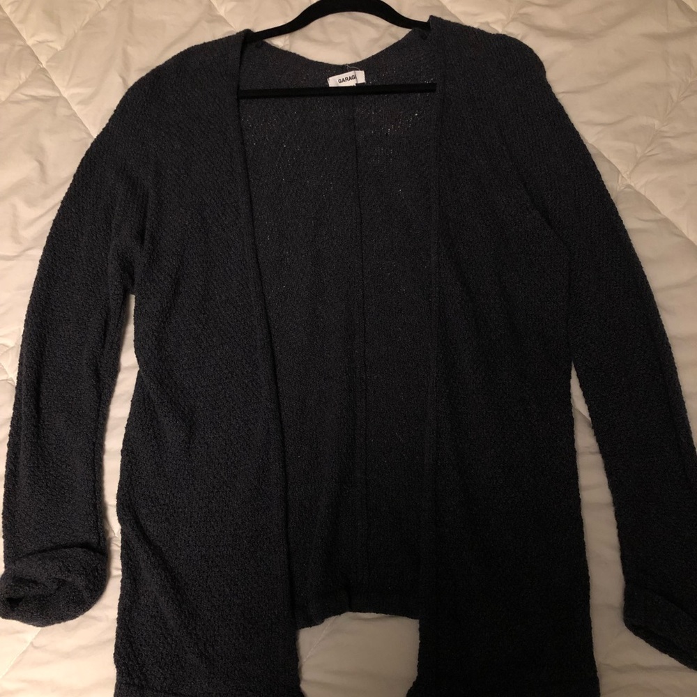 Dark gray cardigan